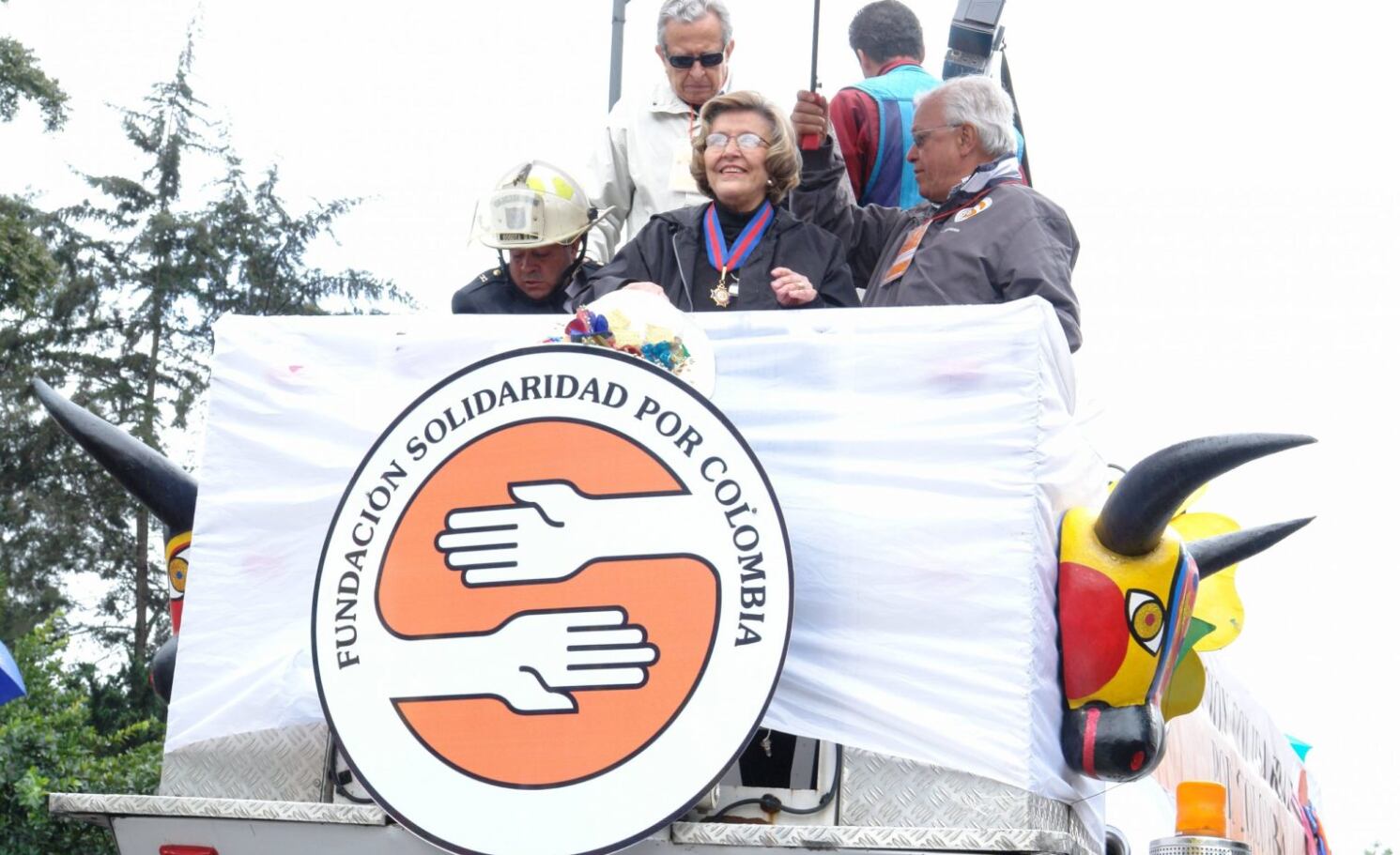La señora Nydia Quintero dejó huella por ser la precursora de la tradicional Caminata por la Solidaridad - crédito Fundación Solidaridad por Colombia