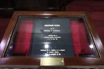 Constitución Política de la República de Guatemala, en resguardo en el Congreso de la República