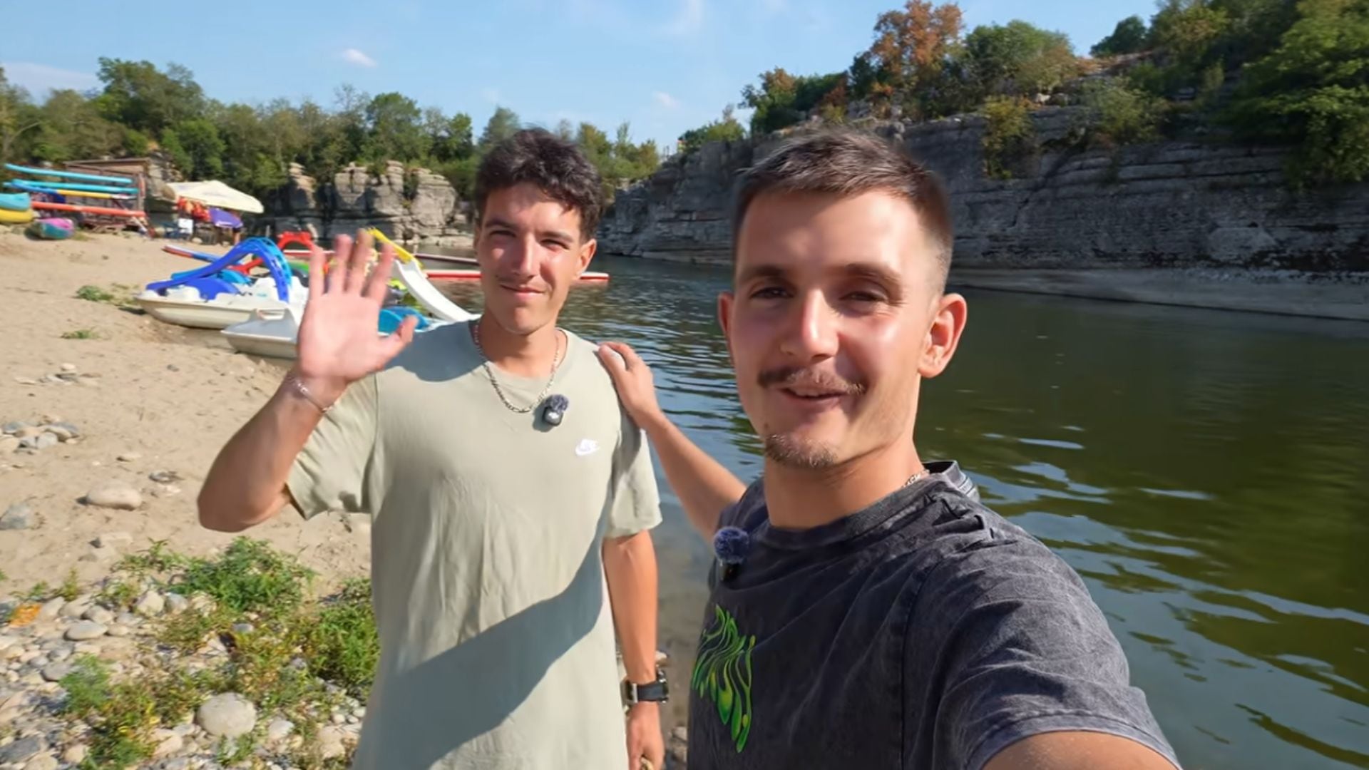 Marco y León recuperaron una medalla perdida en la Garganta del Tarn tras una búsqueda subacuática en Occitania (Captura de video / Youtube: Marco - Mountain Acts)