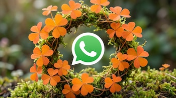 WhatsApp - trébol naranja - app - tecnología - 7 de mayo