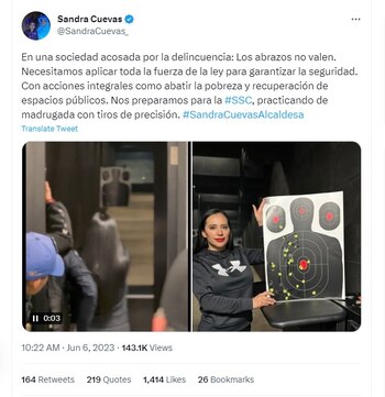 Sandra Cuevas, SSC, Cuauhtémoc, CDMX