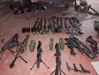 11 armas de fuego fueron