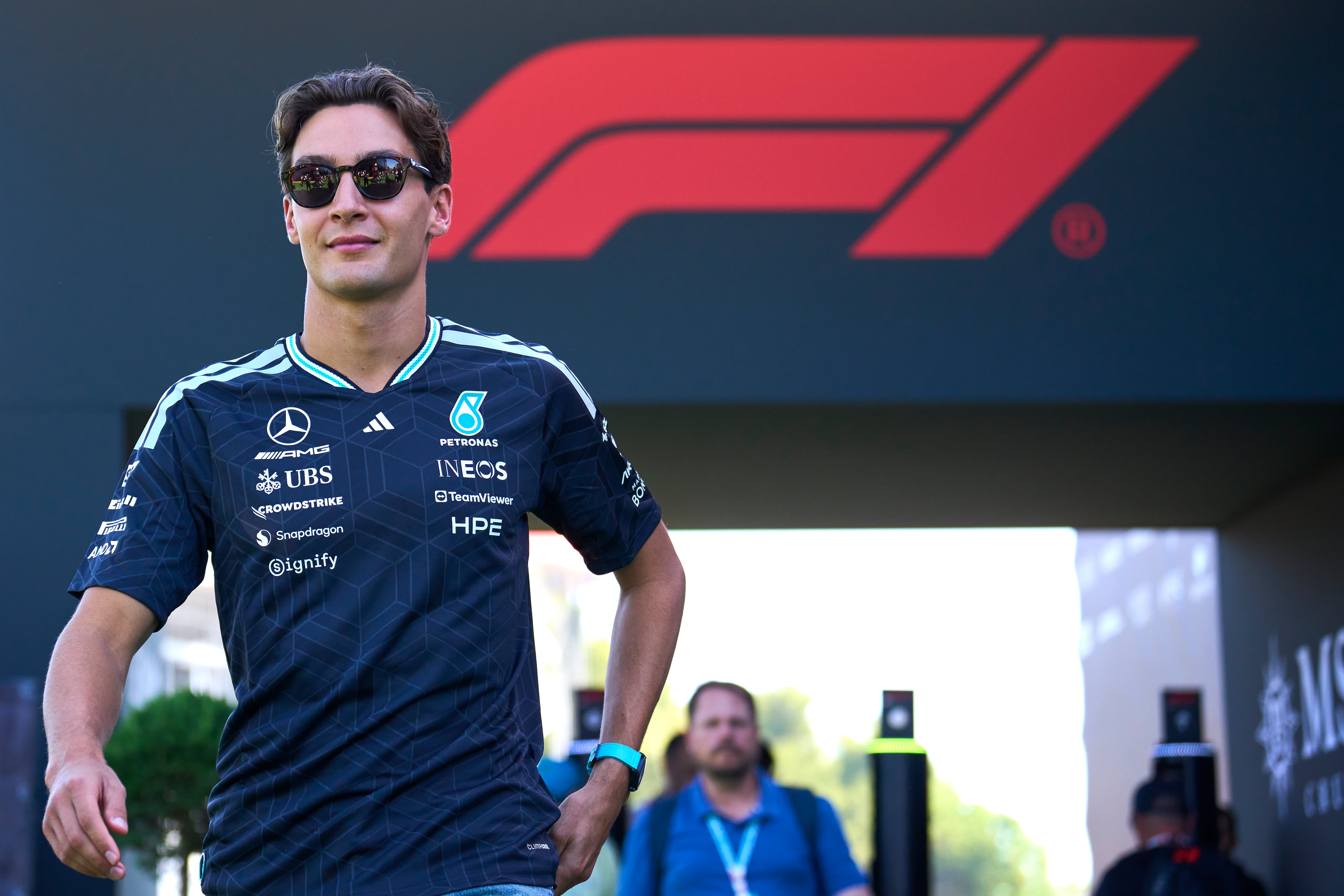 El piloto británico de Fórmula 1, George Russell, del equipo Mercedes (Efe)