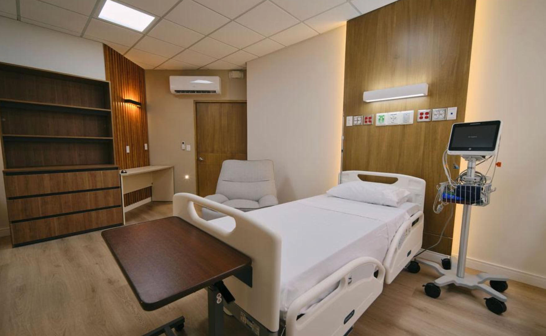 Las habitaciones de hospitalización fueron remodeladas para mejorar las condiciones de seguridad y comodidad de los pacientes. Cortesía: Comunicación Esencial