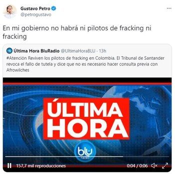 Petro se reafirma en que