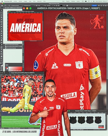 Afiche del partido del América