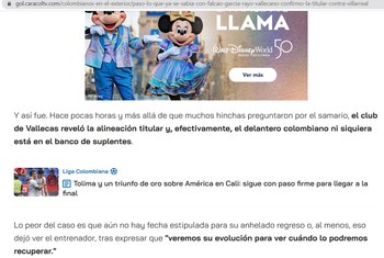GOL CARACOL sobre lesión de