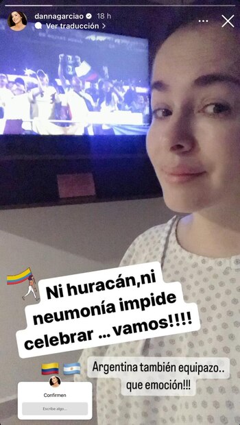 Danna García sorprendió a sus