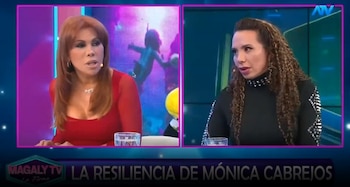 Mónica Cabrejos se define como una sobreviviente y revela la dura historia detrás de su éxito. Captura: Magaly TV La Firme.