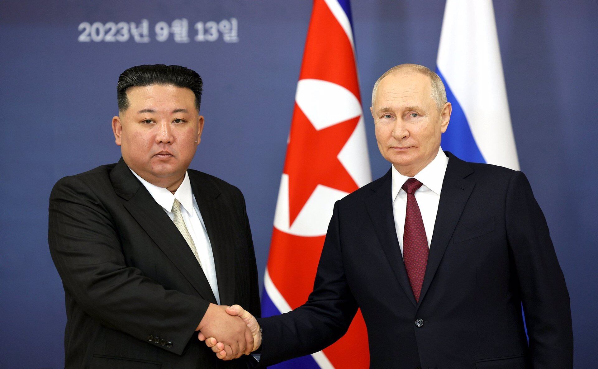 Putin afirma con Kim Jong-un POLITICA INTERNACIONAL
-/Kremlin/Dpa