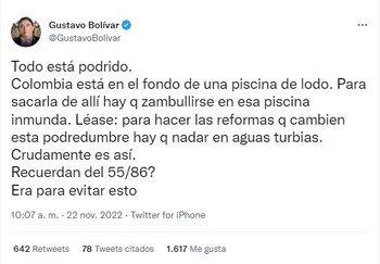 El senador no especificó a