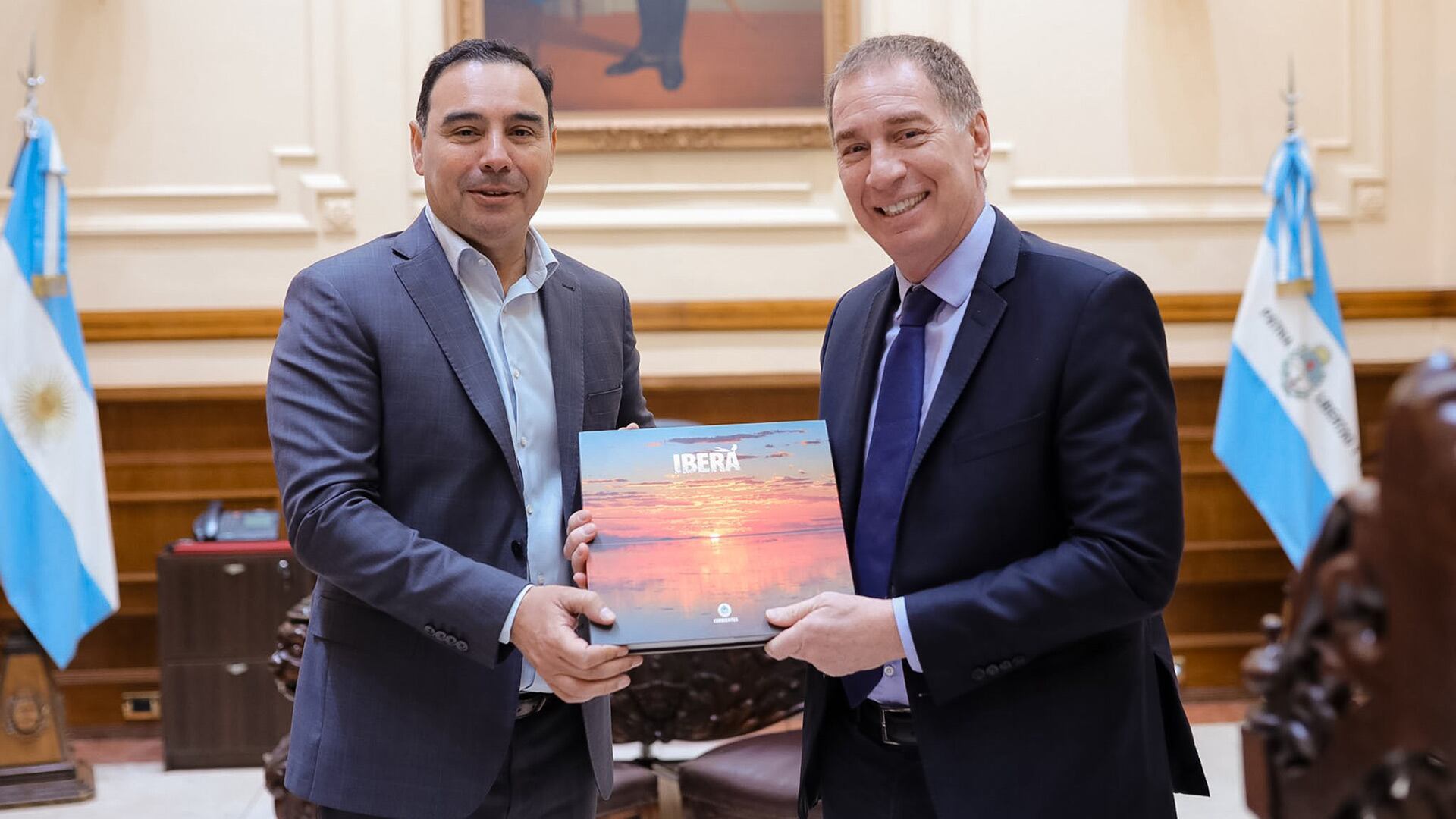 Gustavo Valdés le prometió a Santilli el apoyo de sus legisladores a las reformas propuestas por el gobierno nacional