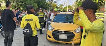 Tras la agresión unidades de la Policía del municipio de Puerto Colombia acudieron al lugar de los hechos - crédito Policía Atlántico