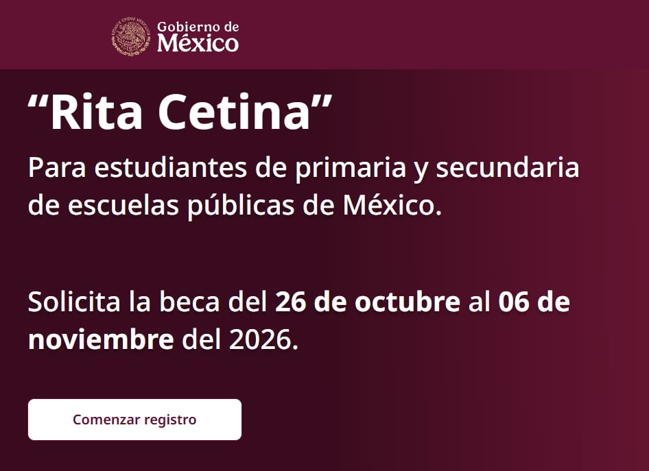 El portal oficial de registro cuenta con los siguientes elementos. (Captura de pantalla)