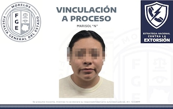 Marisol Romero Zamora podría enfrentar una condena de hasta 20 años de prisión si es declarada culpable del delito de extorsión agravada. (Crédito: X | @Fiscalia_Mor)