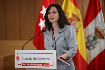 La presidenta de la Comunidad