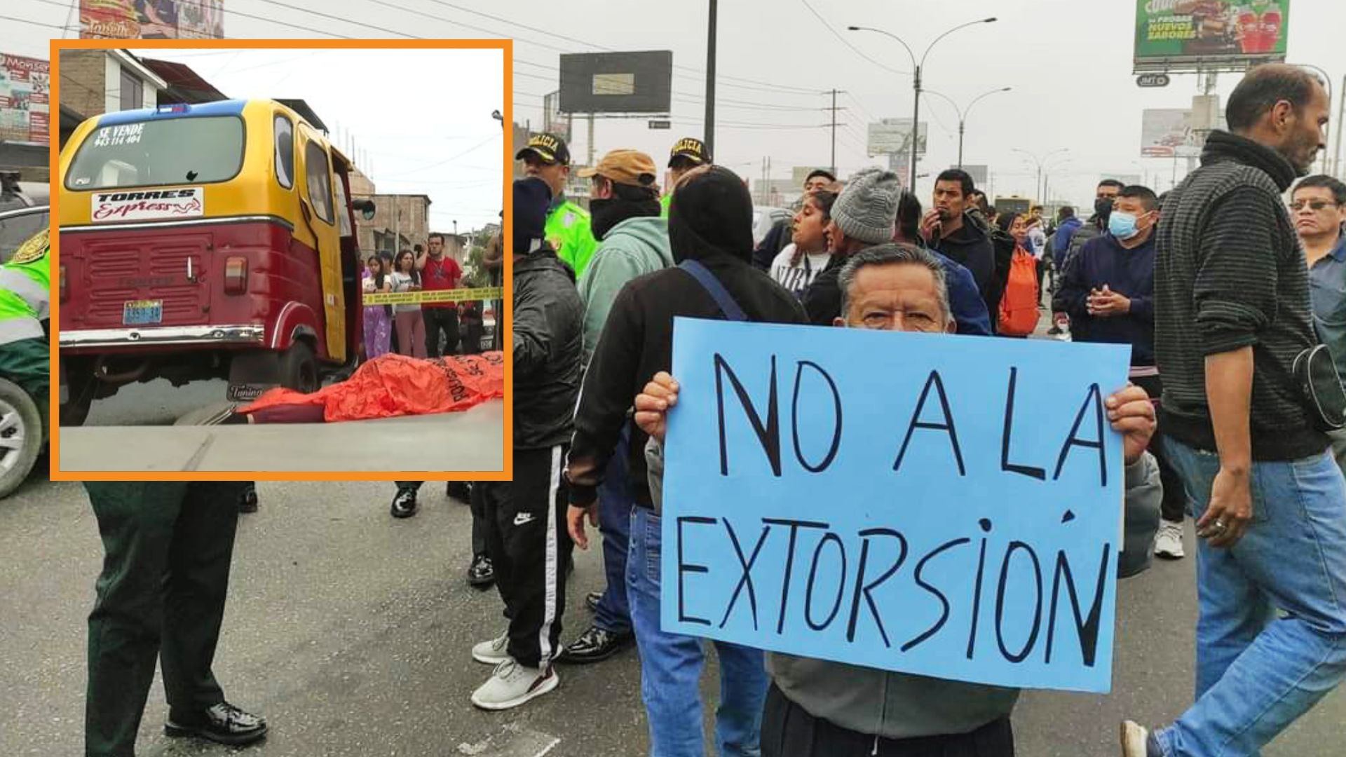Gremios de mototaxis ya realizaron un paro nacional ante la ola de extorsiones que sufren.| Foto captura: Agencia Andina