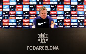 02/01/2021 Fútbol.- Koeman: "Con los jugadores que tenemos debemos ser más efectivos".
El entrenador del FC Barcelona, Ronald Koeman, ha aprovechado la noche de Reyes para pedir a sus jugadores que sean más "efectivos" de cara a gol, aceptando prácticamente el hecho de que no llegará ningún regalo en forma de fichaje, y por otro lado ha destacado la dificultad de visitar al Athletic Club, en cuyo banquillo se estrenará Marcelino García Toral con un posible cambio de sistema.
DEPORTES
MIGUEL RUIZ/FCB