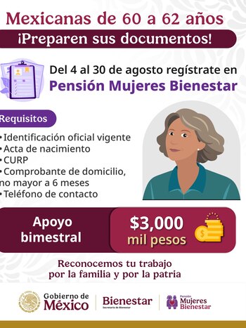 Pensión Mujeres Bienestar: Estas son las ciudadanas de 60 años en adelante que no podrá inscribirse en el programa en agosto 2 A partir de agosto mexicanas