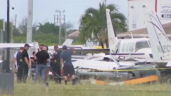 Accidente de helicóptero en un aeropuerto de Florida deja dos personas hospitalizadas