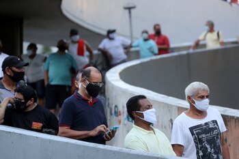 Filas en la favela de