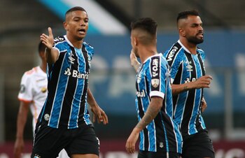 Jugadores del Gremio de Portoalegre, en una fotografía de archivo. EFE/Silvio Avila POOL