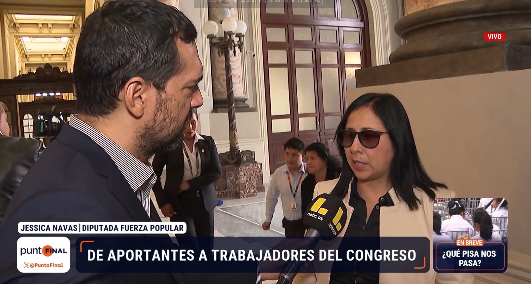 Aportaron dinero, camionetas y preservativos y ahora trabajan en el Congreso. Captura: Punto Final.