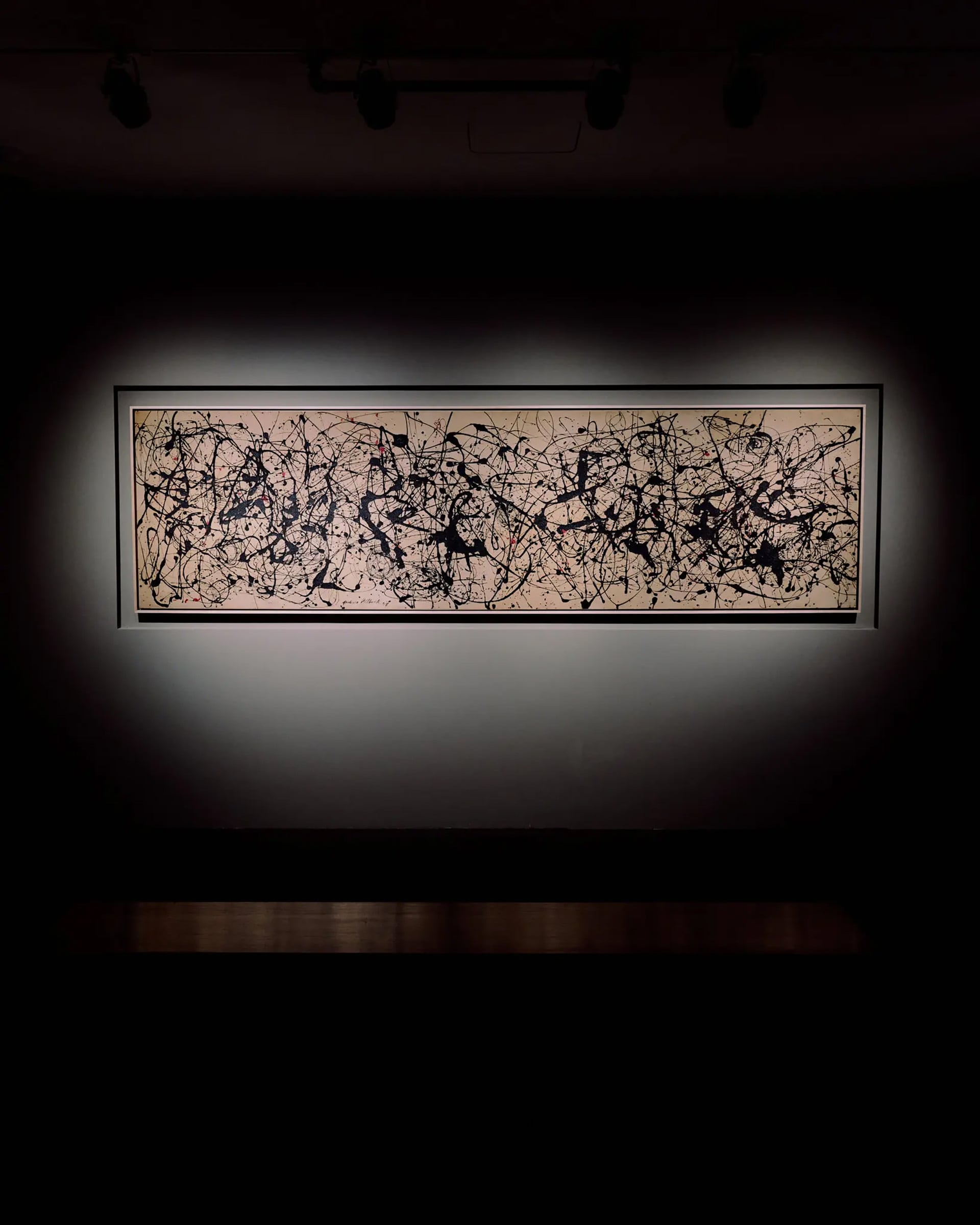 “Number 7A, 1948” (1948), by Jackson Pollock, from the S.I. Newhouse collection at Christie’s (Crédito: Pollock-Krasner Foundation/Artists Rights Society (ARS), New York / George Etheredge for The New York Times)