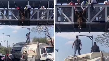 Conductores bajaron de sus autos