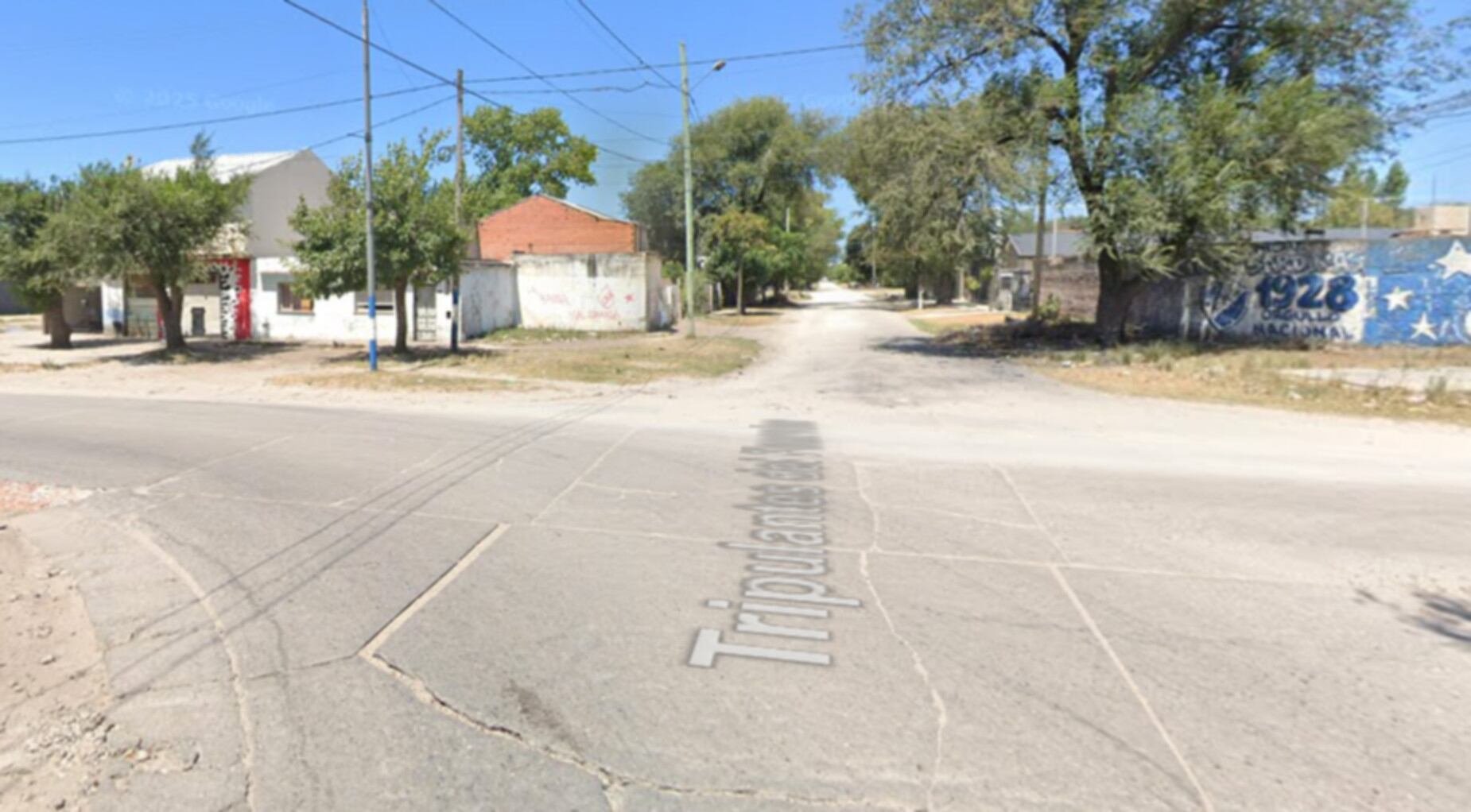 La intersección de Tripulantes del Fournier y Carlos Gardel en Mar del Plata donde un hombre fue asesinado y otro joven que pasaba por allí resultó herido (Google Maps)
