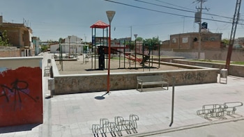 Vista del parque público donde