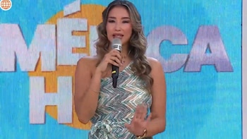 Janet Barboza y Edson Dávila bromearon sobre el tamaño del anillo, considerando el éxito empresarial del exfutbolista. Captura: América Hoy