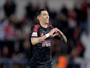 Ángel Di maría in action for Benfica