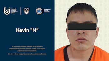Kevin "N", detenido por el doble homicidio de un hombre y una adolescente en Iztapalapa. Crédito: FGJCDMX