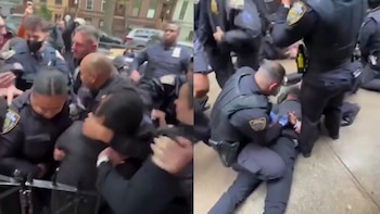 Una protesta por desalojos en Nueva York termina con la detención de un destacado activista político