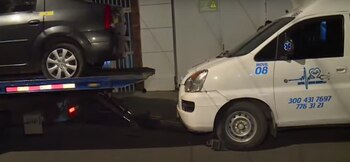 Al parecer, el patrullero inmovilizó