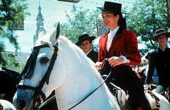 Jackie Kennedy en la Feria de Abril de 1966. (THE GROSBY GROUP).