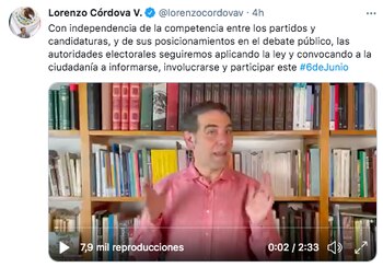Lorenzo Córdova informó acerca de