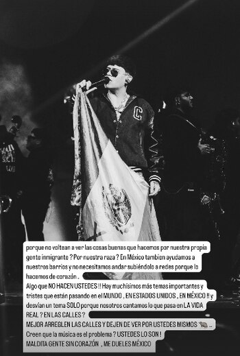 Junior H en redes sociales.