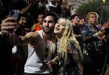 Una imitadora de la “chica