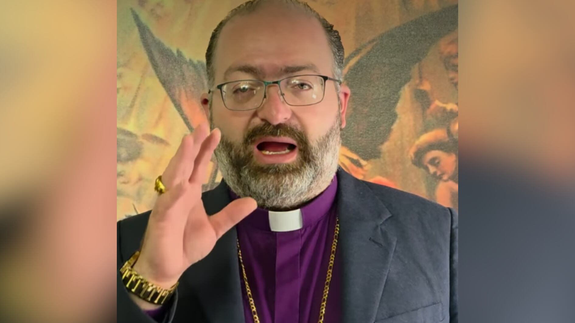 El obispo Andrés Tirado fue entrevistado luego del video que compartió en su perfil de Instagram y que se hizo viral en redes sociales - crédito @obispoandrestirado/IG