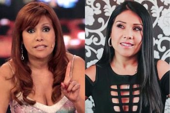 Magaly Medina criticó a Tula Rodríguez por no responder a las acusaciones de los hijos de Javier Carmona. (Foto: Composición Infobae)