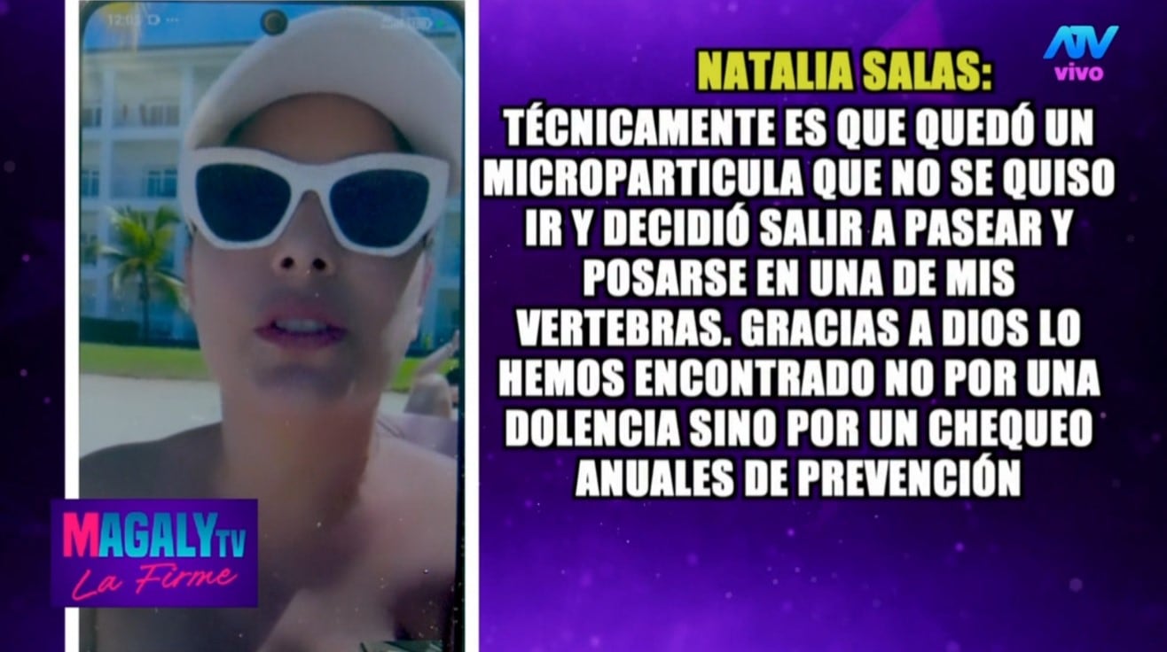 Magaly Medina sobre Natalia Salas: “Nos ha vuelto a asustar, pero sabemos que vencerá otra vez al cáncer”. Infobae Perú / Captura TV - Magaly TV La Firme