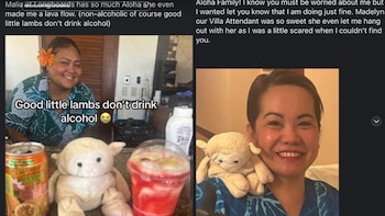 Lamby fue fotografiado con el