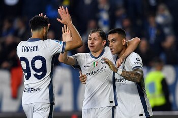 Lautaro Martínez anotó un gol en la victoria 3-0 contra Empoli por la Serie A (REUTERS/Jennifer Lorenzini)