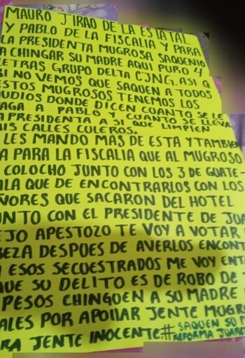 CJNG Reforma cabezas