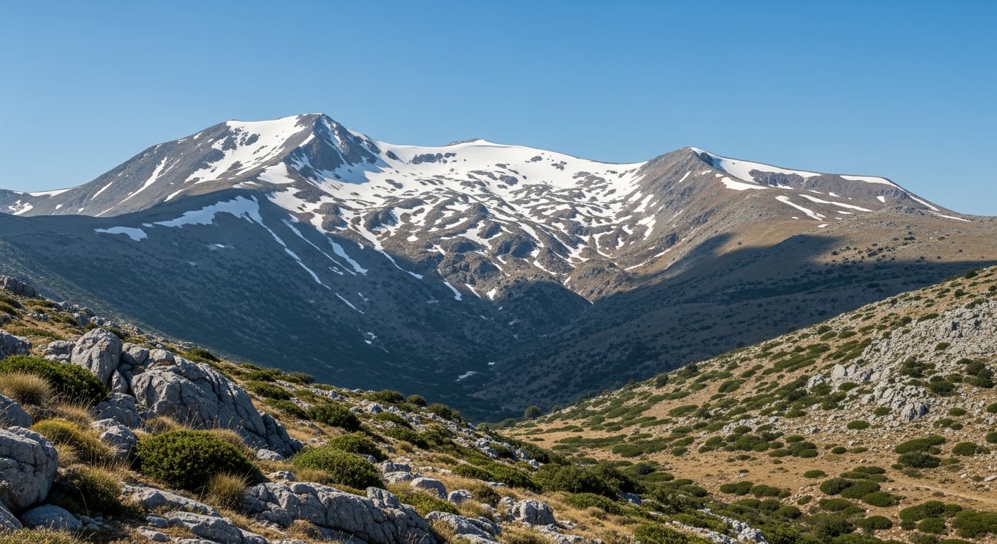 La cobertura de nieve en las montañas de Grecia se redujo más de la mitad en las últimas cuatro décadas (Imagen Ilustrativa Infobae)