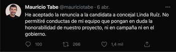 (Imagen: captura de pantalla Tw/@mauriciotabe)