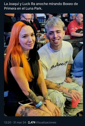 La Joaqui y Luckra juntos