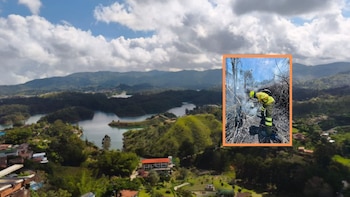 Incendio forestal en Guatapé arrasó con más de cinco hectáreas de vegetación: esto fue lo que lo ocasionó
